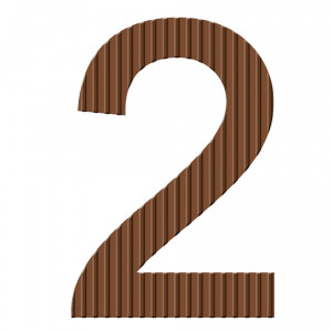 Chocolade cijfer 1