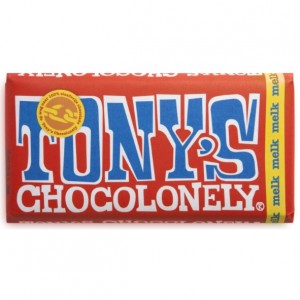 Tony's Melk chocoladereep, 180 gram