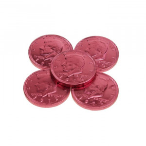 Munt 38 mm magenta roze