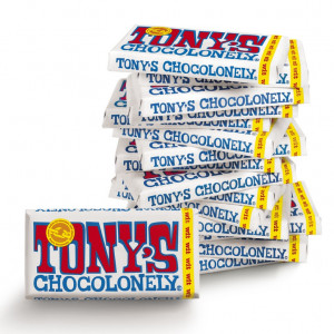Tony's Witte chocoladereep, 180gram